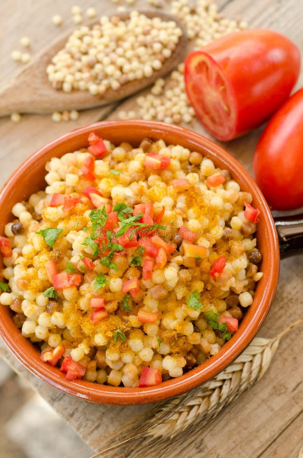 Fregola Sarda stock photo. Image of topping, condiment 28040102