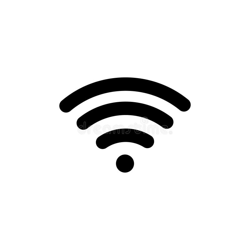 Freie flache Vektor-Ikone WiFis vektor abbildung Freie flache Vektor-Ikone WiFis vektor abbildung