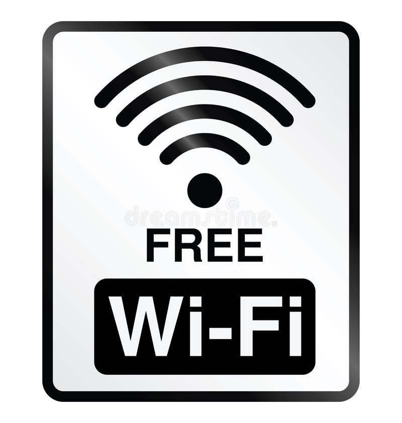 Freies WiFi-Hinweiszeichen