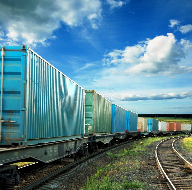 Rail freight car stock image. Image of moving, station 34458821
