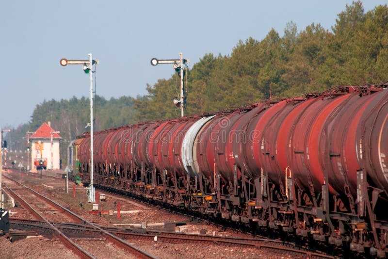 Freight fuel train stock photo. Image of polish, 13978174
