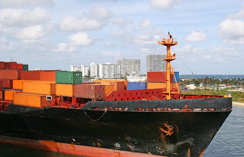 Freight in Harbor stock image. Image of commerce, shipping 2075705