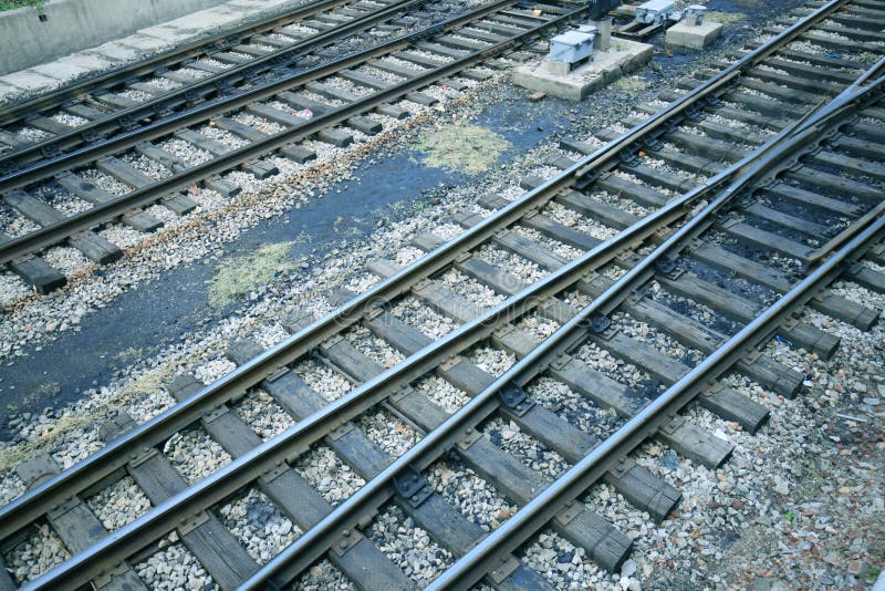 Freight train tracks stock image. Image of station, delivery 175761717