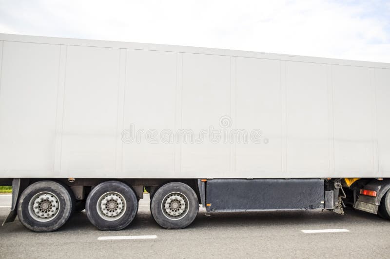 Freight Vehicles on the Track. Freight Car. Truck. Stock Photo Image