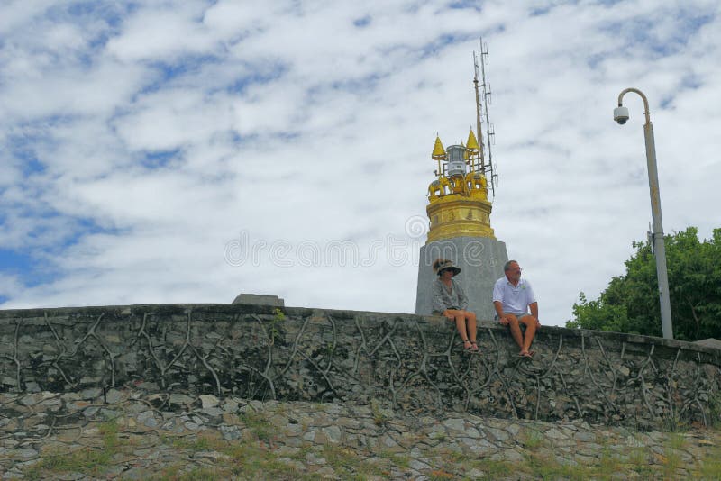 Fremd an Thailand-Tempel stockbild Fremd an Thailand-Tempel stockbild