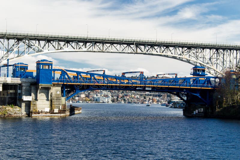 Fremontbrug en George Washington Memorial Bridge royalty-vrije stock foto Fremontbrug en George Washington Memorial Bridge royalty-vrije stock foto