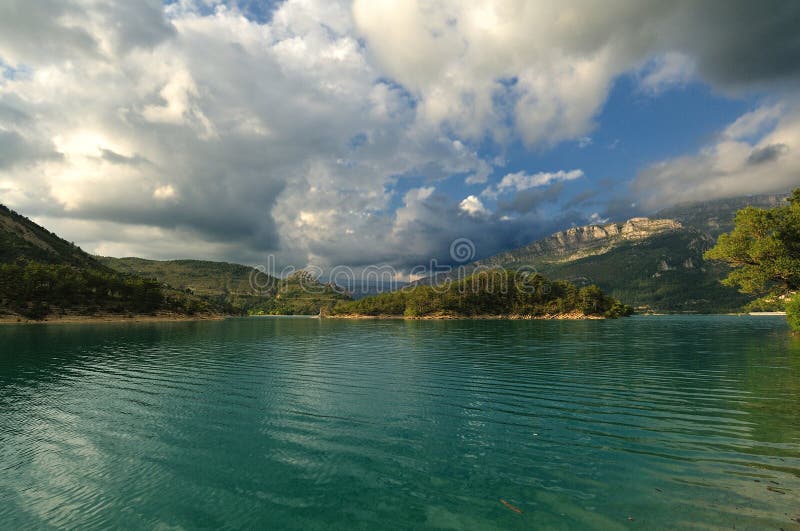 French alps - mountain lake