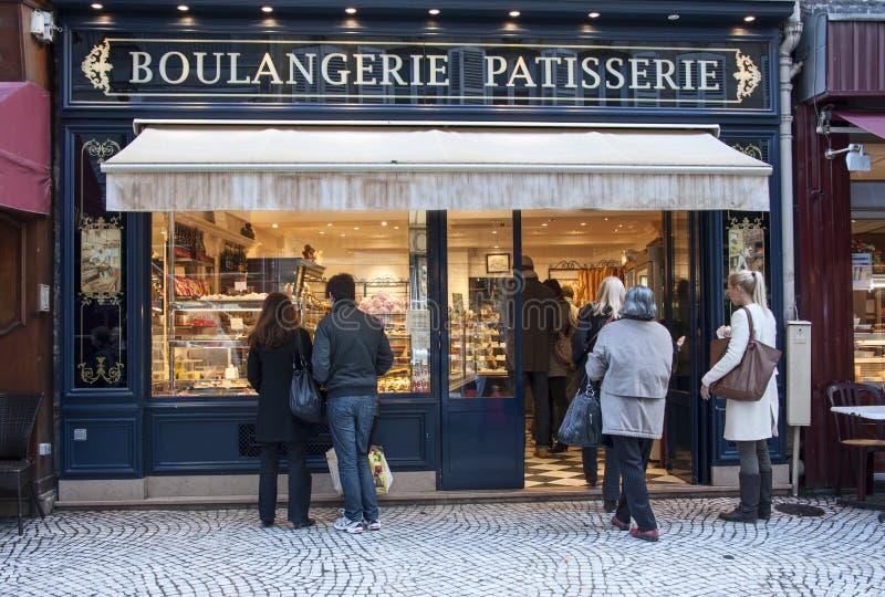 The Traditional French Bakery and Cake Shop Located in Marais District of  Paris, France. Editorial Stock Photo - Image of winter, europe: 218742633