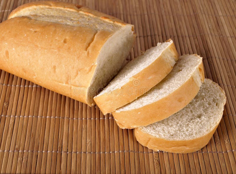 Bochník z francúzština chlieb na miesto rohož.