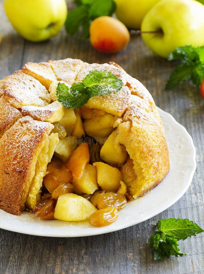 French Bread Apple Pie with Apples Stock Photo Image of apple, food 42156040