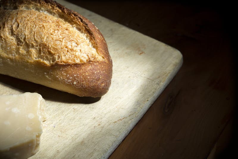French bread and cheese stock photo. Image of healthy 63570014