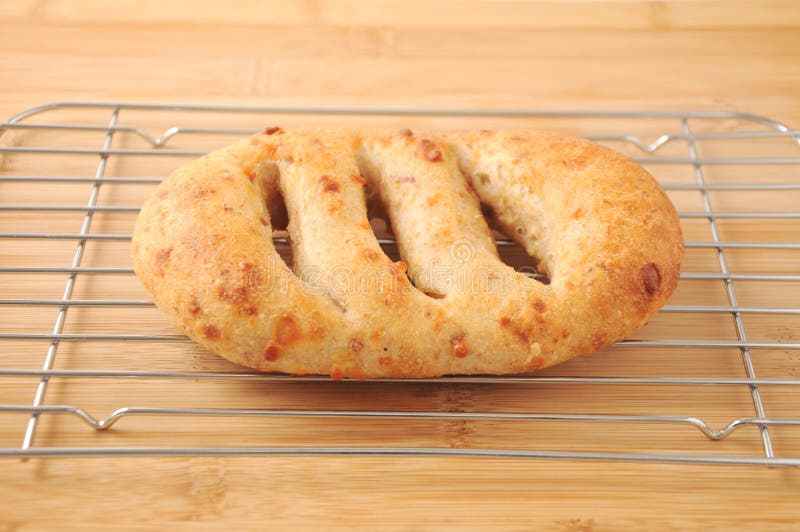 French Bread Closeup on Cutting Board Stock Image Image of crust
