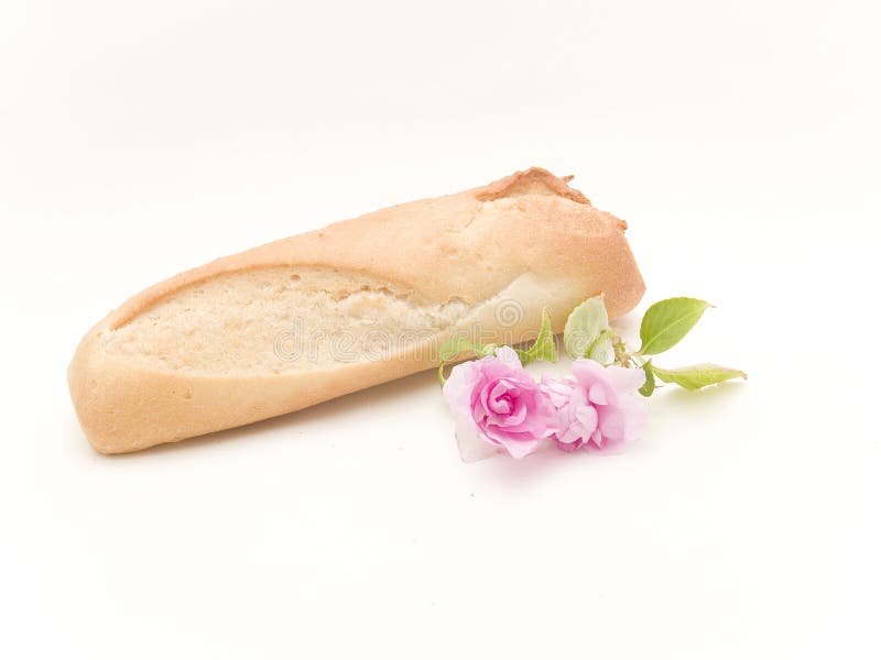 French bread and flowers