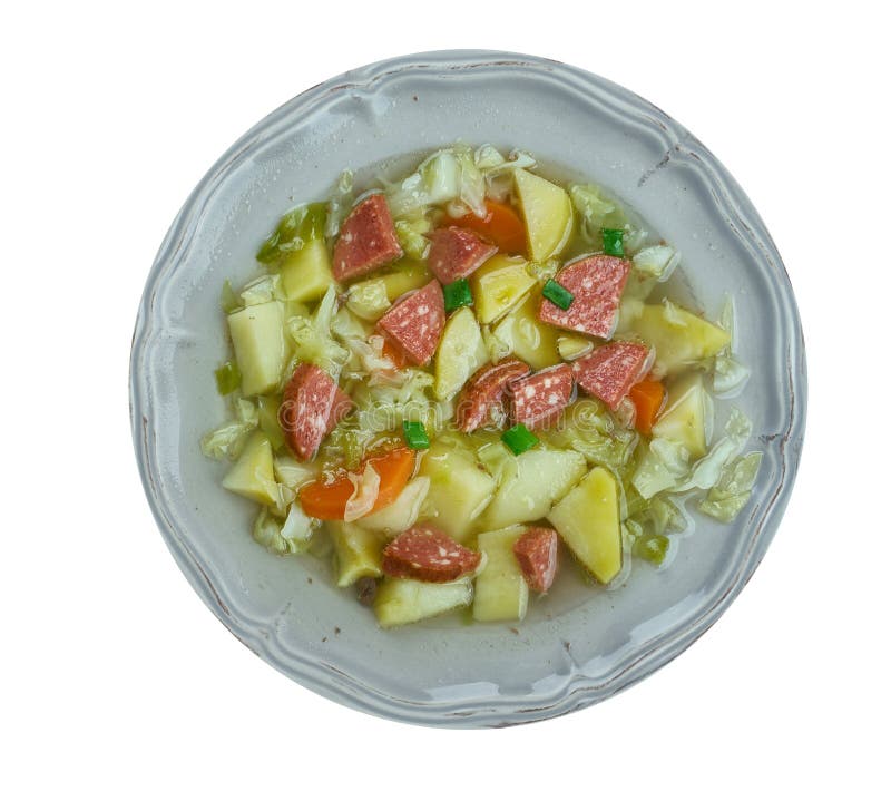 French Cabbage Soup stock image. Image of broth, potato 119492705