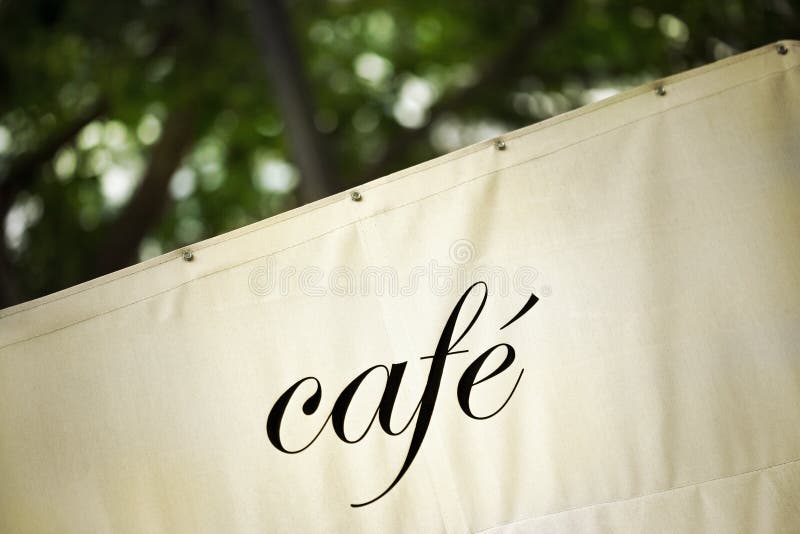 French cafe sign stock image. Image of classic, sign 122370255
