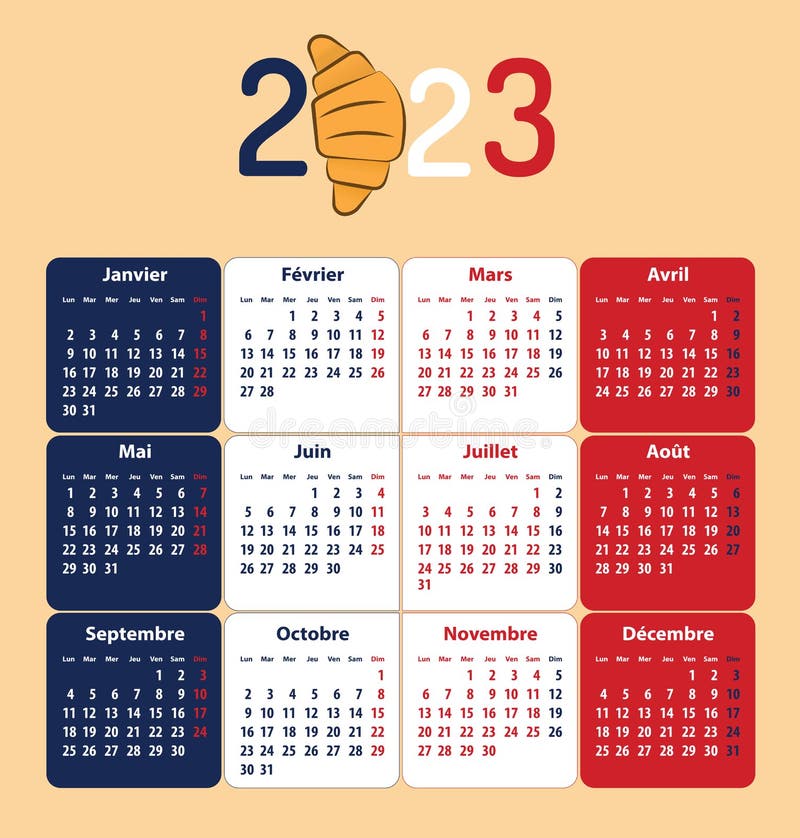 french-calendar-for-2023-croissant-paistry-stock-vector-illustration-of-autumn-bakery-255892740