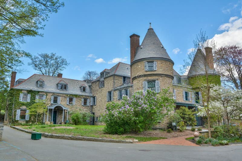 French chateau-style home of the Grey Towers National Historic Site in Milford, PA