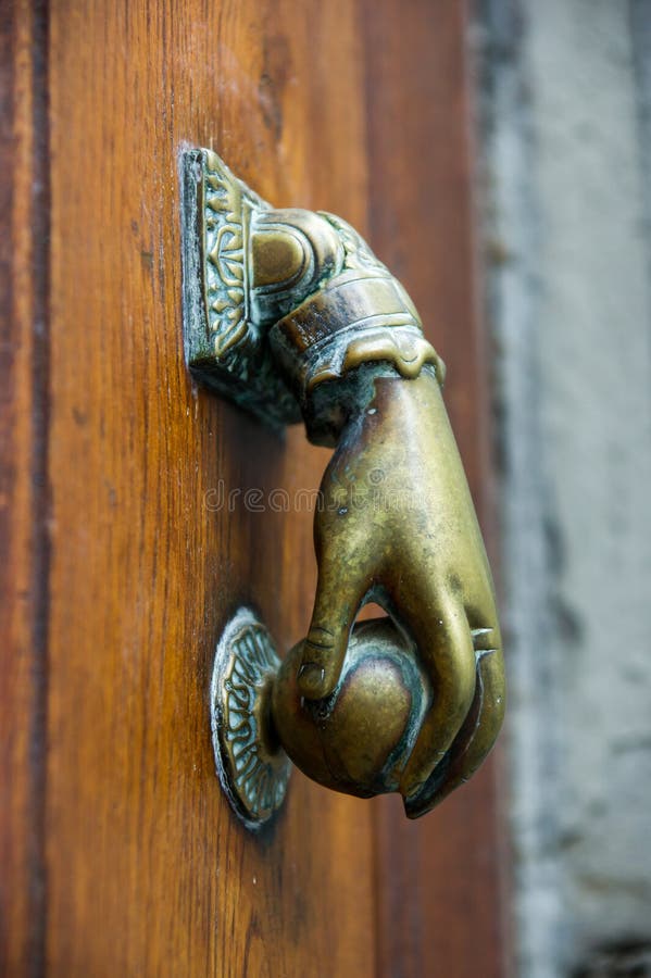 French door knocker stock photo. Image of crafts, knocking 28923190