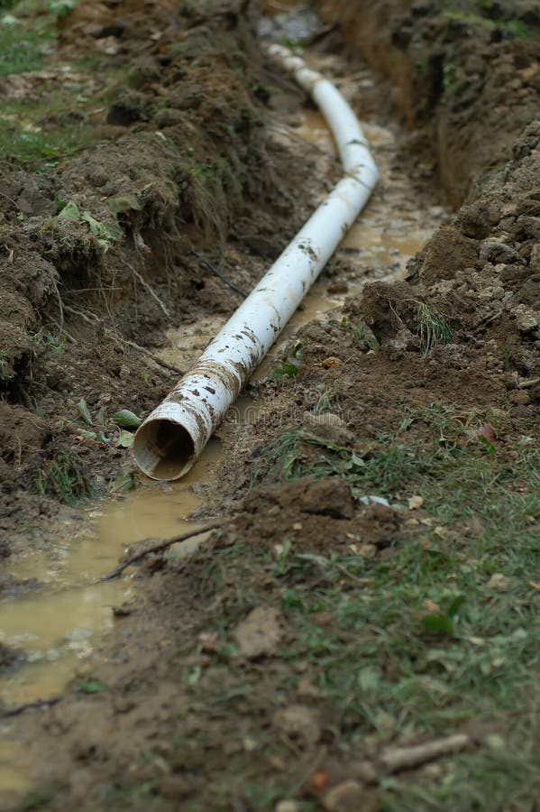 French Drain Outlet stock photo. Image of exit, dirt, install 396342