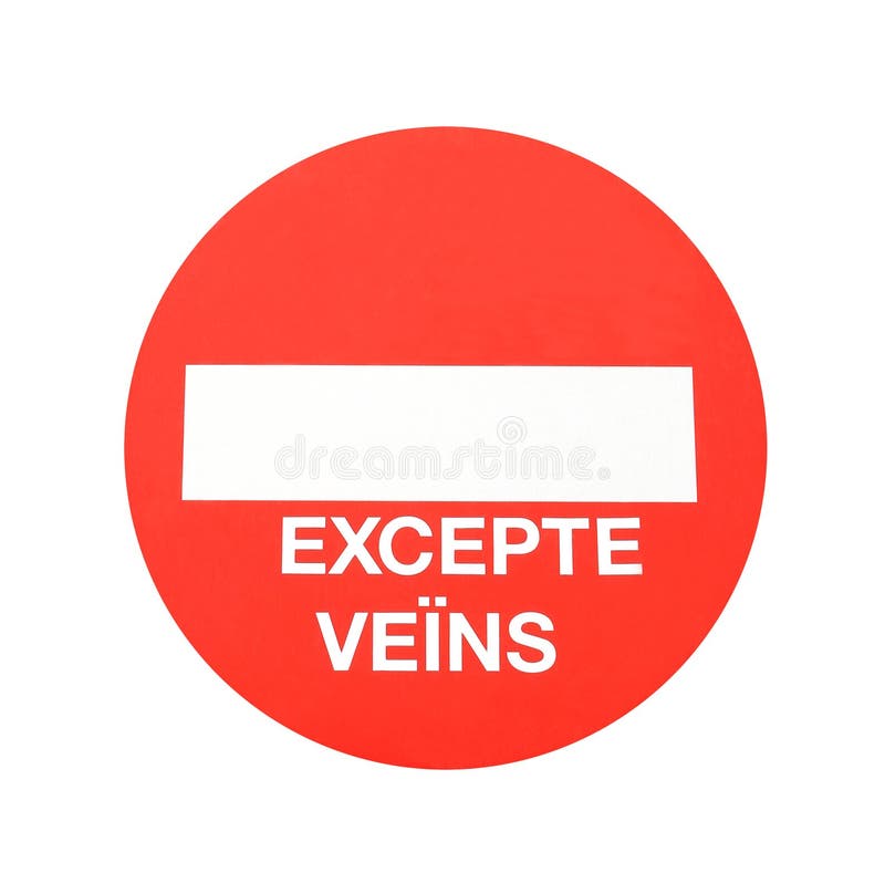 French except access sign royalty free stock photography