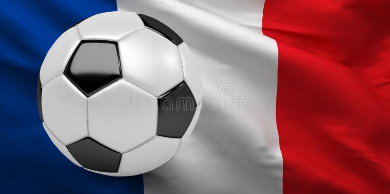 Flag France Football Stock Illustrations 3935 Flag France Football