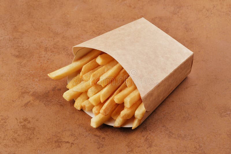 Twisted and Long French Fries in paper bag isolated on white background,  Curly Fries on white With clipping path. Stock Photo | Adobe Stock