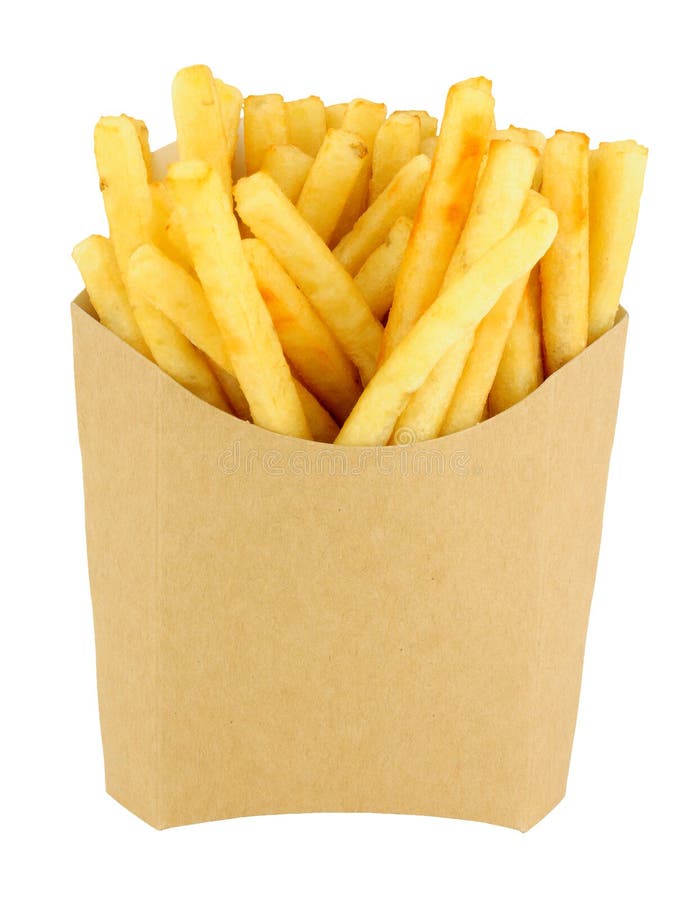 French Fries in a Cardboard Scoop Stock Photo Image of fries, away