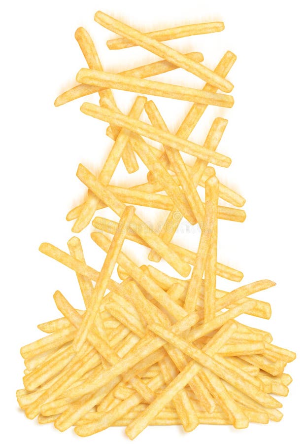 French Fries in Brown Paper Bag Stock Photo - Image of fattening