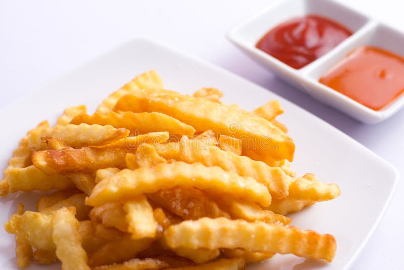 French Fries & Ketchup stock image. Image of frying, ketchup 27565319