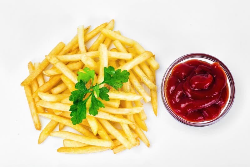 French Fries With Ketchup Stock Photo Image Of Chip 72117034