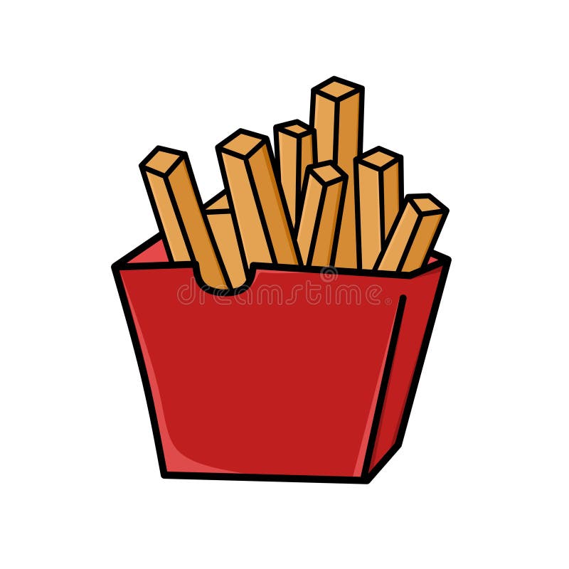Free Vector  French fries package design concept