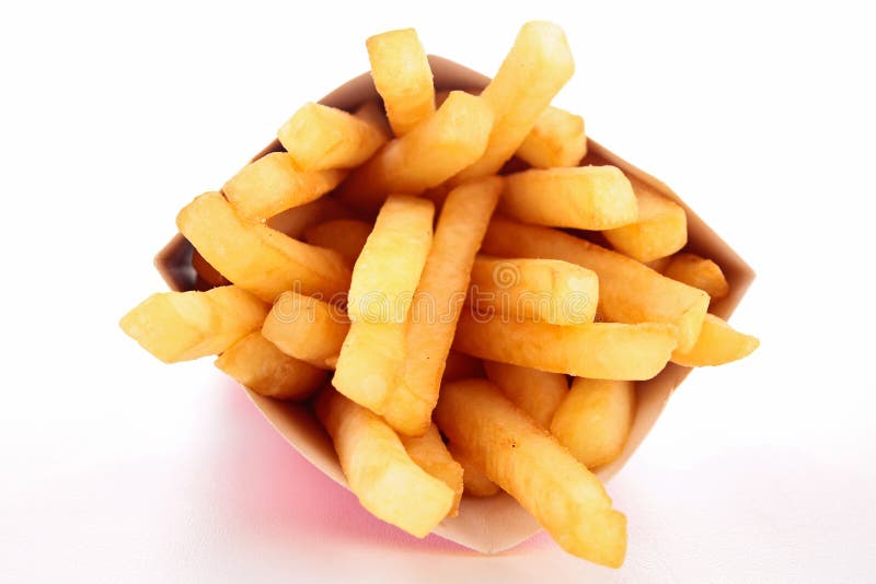 French Fries White Paper Bag Stock Photo by ©MKPK 234902018