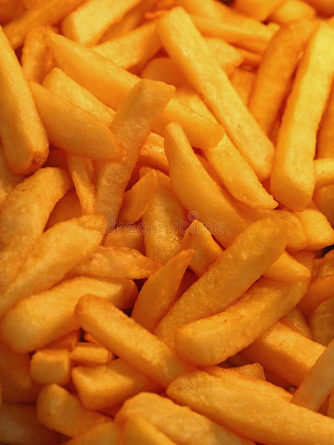 French Fries, Potato Chips Close Up Stock Image - Image of traditional ...