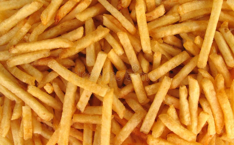 French fries potatoes stock photo