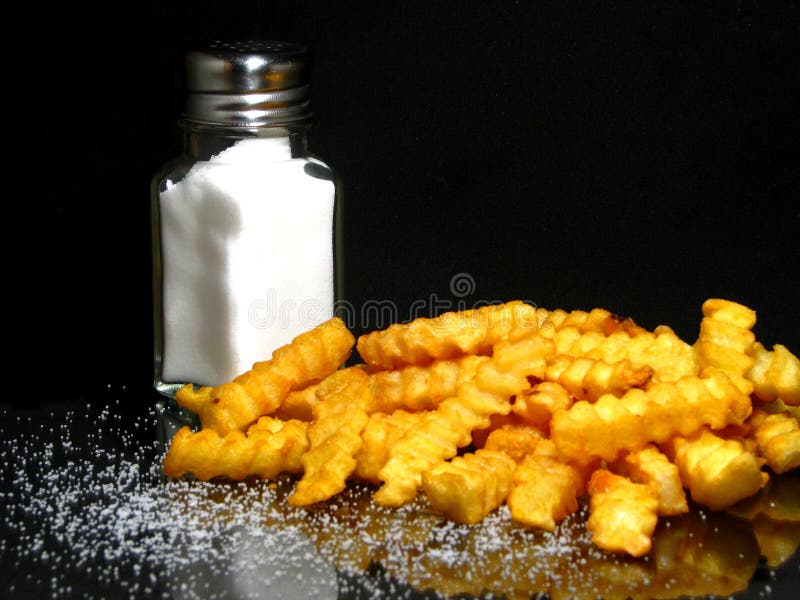 French Fries with Salt royalty free stock photography