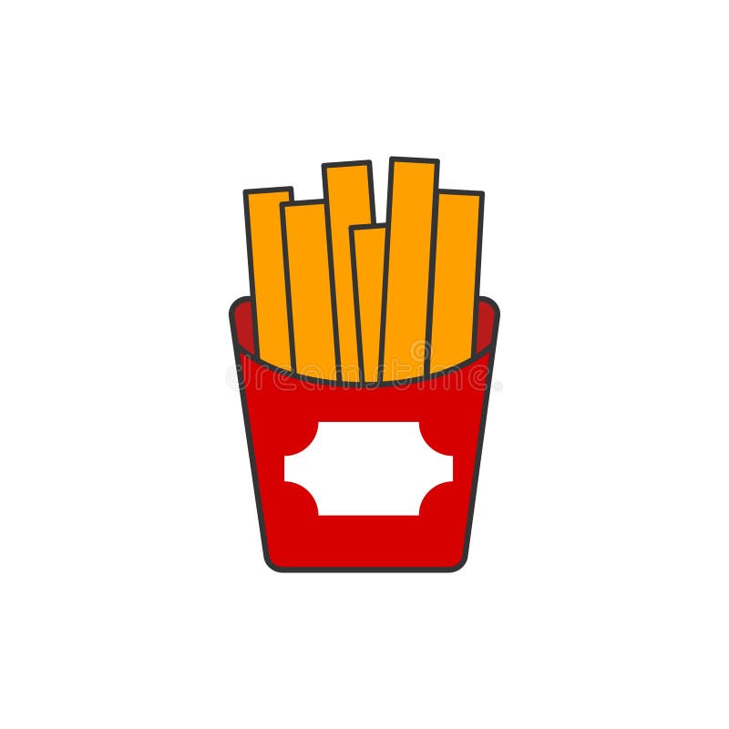 French Fries Vector Design Template Illustration Stock Vector French Fries Vector Design Template Illustration Stock Vector