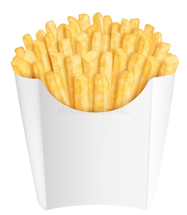 French fries in potato packaging Stock Photo by ©przemekklos 9353354