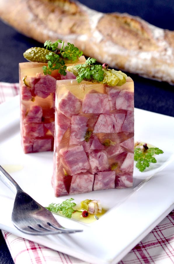 French fromage de t�te stock image