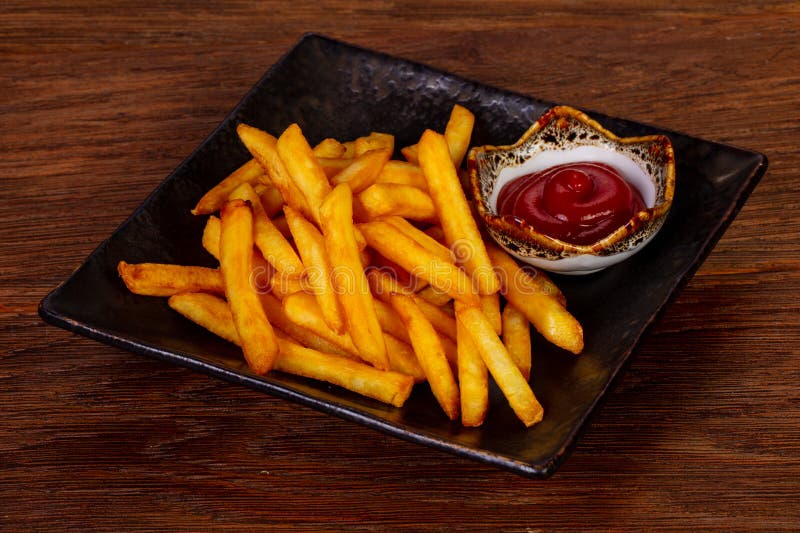 French fry potato stock photo. Image of golden, dark - 125105500