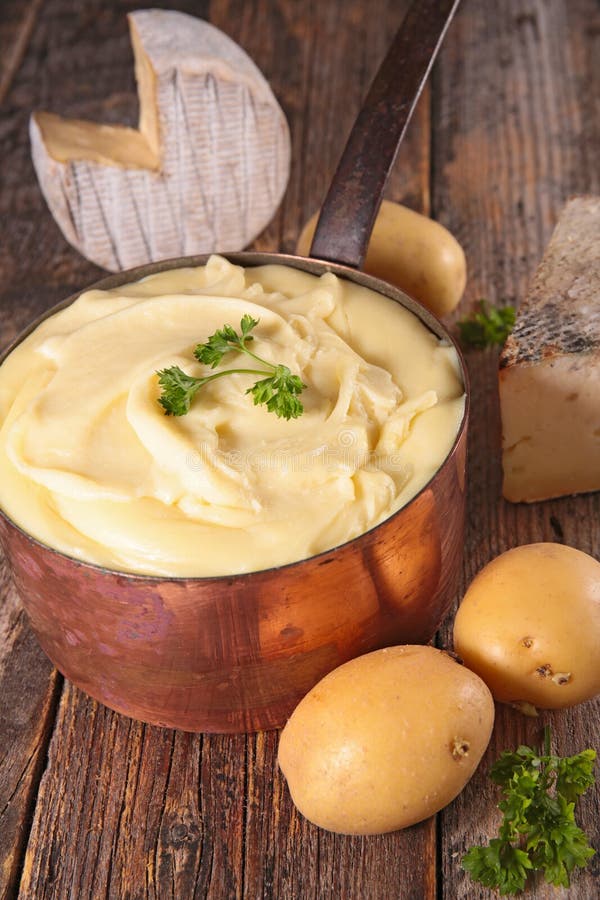 French gastronomy,aligot stock image. Image of potato - 76637693
