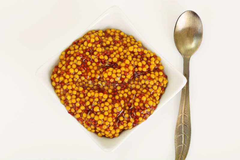 French Grain Mustard stock photo. Image of crockery, ingredient 70245250