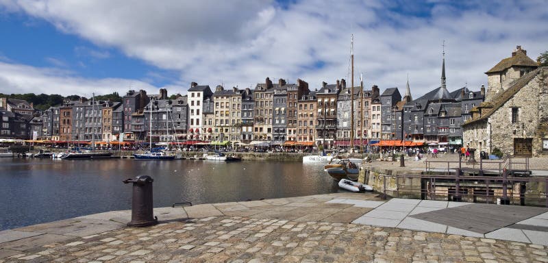 Harbour in Honfleur, France Stock Photo - Image of harbour, calvados ...