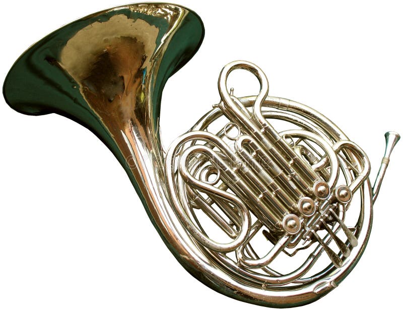French Horn stock image. Image of brass, metal, horn, instrument 741039