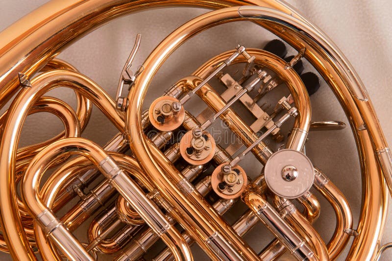 French Horn stock photo. Image of resonate, orange, single 60869540