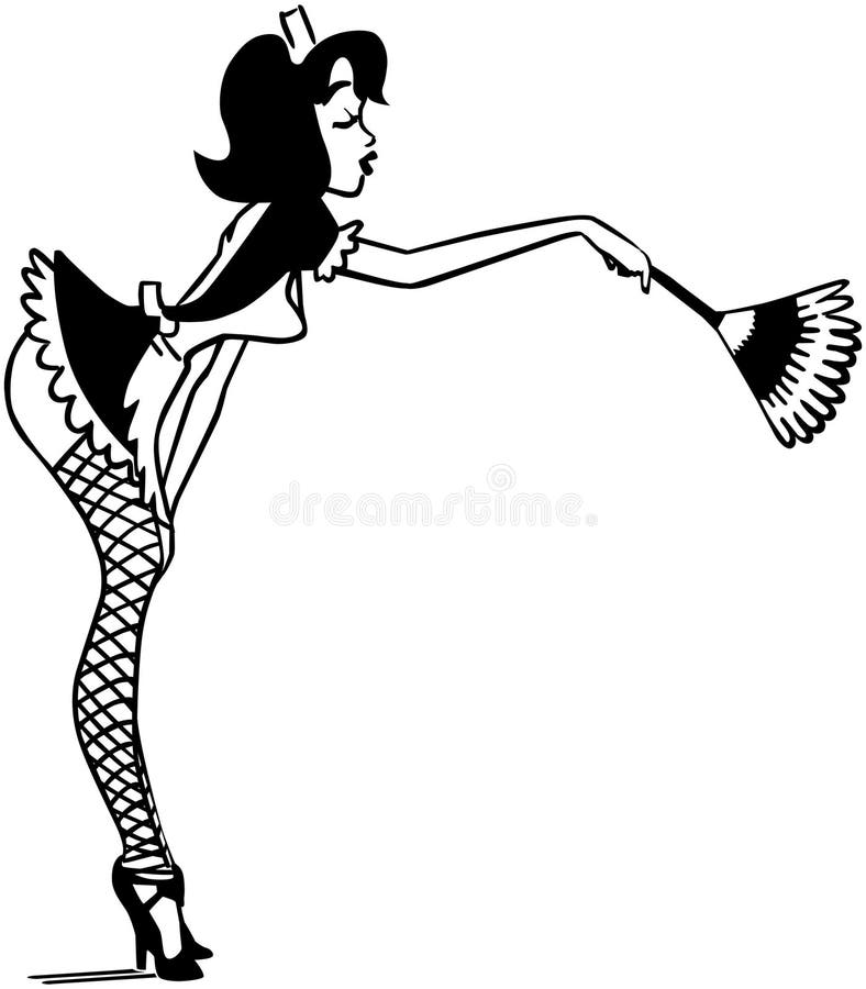 French Maid stock vector. Illustration of dusting, clip 42097740