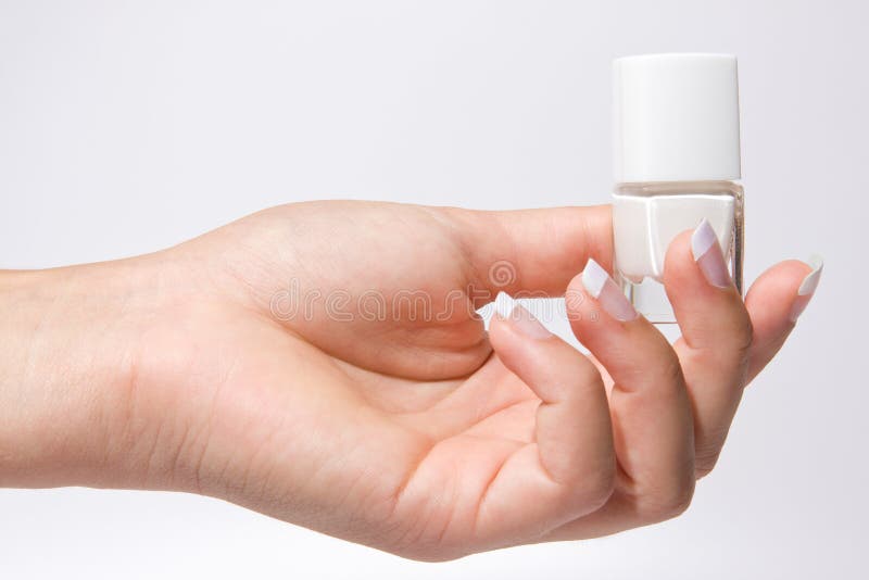 French manicure stock photos