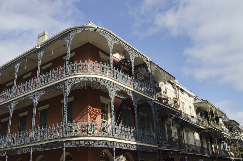 French Quarter Architecture Stock Image Image of louisana, corner 485603
