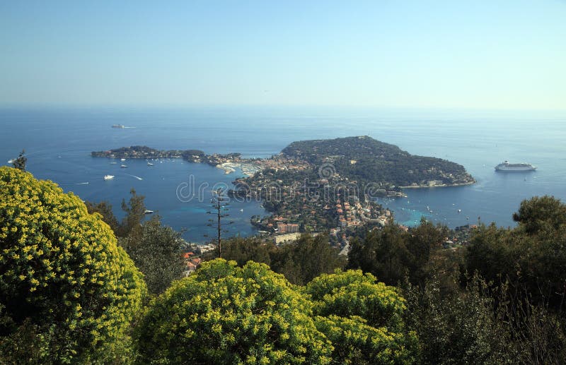 French Riviera - beautiful Saint-Jean-Cap-Ferrat royalty free stock images
