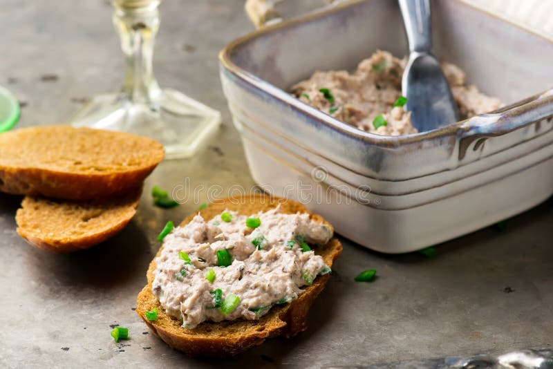 French Sardine Pate. stock photo. Image of bowl, fresh 84566058