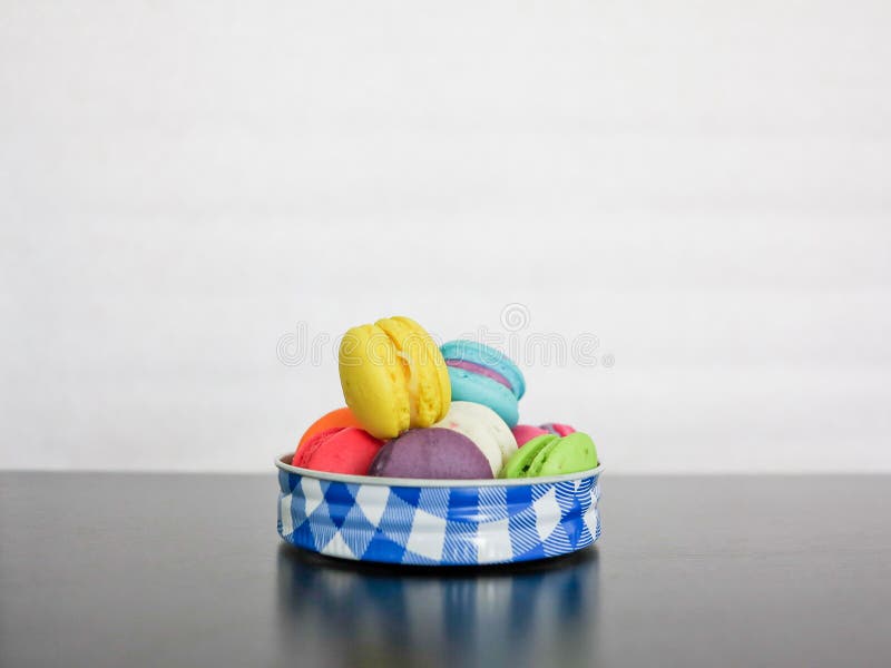 French Sweet Meringuebased Confection Called Macarons Stock Photo